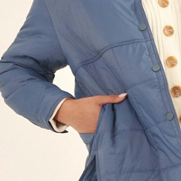 Blue Quilted Jacket - Picture 6 of 6